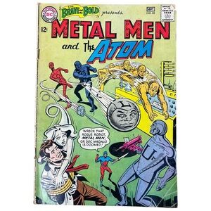 Vintage Brave and the Bold #55 Metal Men Atom DC Comics 1964 Loose